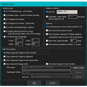 Capture/Screenshot dialog