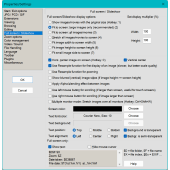 Settings: Fullscreen/Slideshow tab