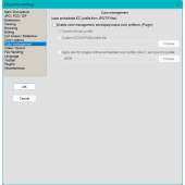 Settings: Color Management tab